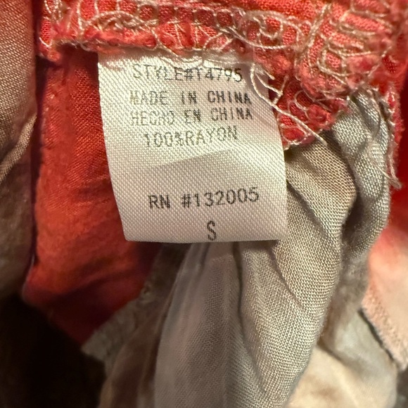 Entro Blue and Red Tiered Tank Top - Picture 5 of 8